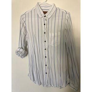 Striped long sleeve button up (XS)